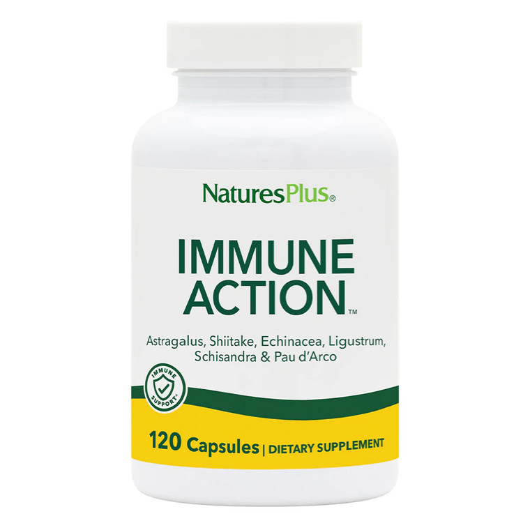 NaturesPlus Immune Action - 120 Capsules - Vegan, Gluten Free - 120 Servings