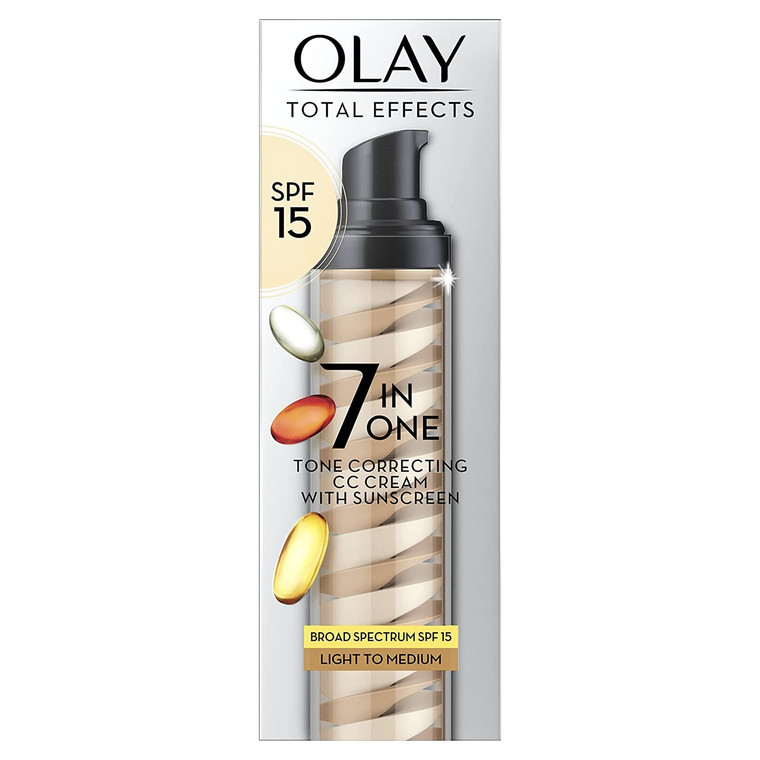 Total Effects 7-in-1 Tone Correcting Facial Moisturizer by Olay, 1.7 oz | Light to Medium