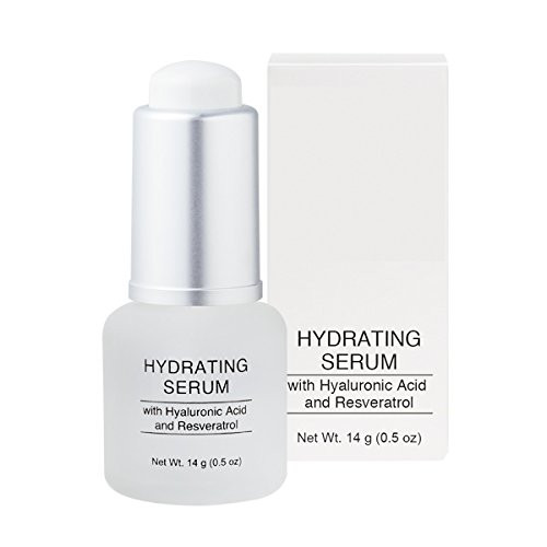 Jolie Hydrating Face Serum - Hyaluronic Acid & Resveratrol - Concentrated Hydrating Face Serum with Vitamin C + E - Anti-Aging- Paraben Free - Cruelt