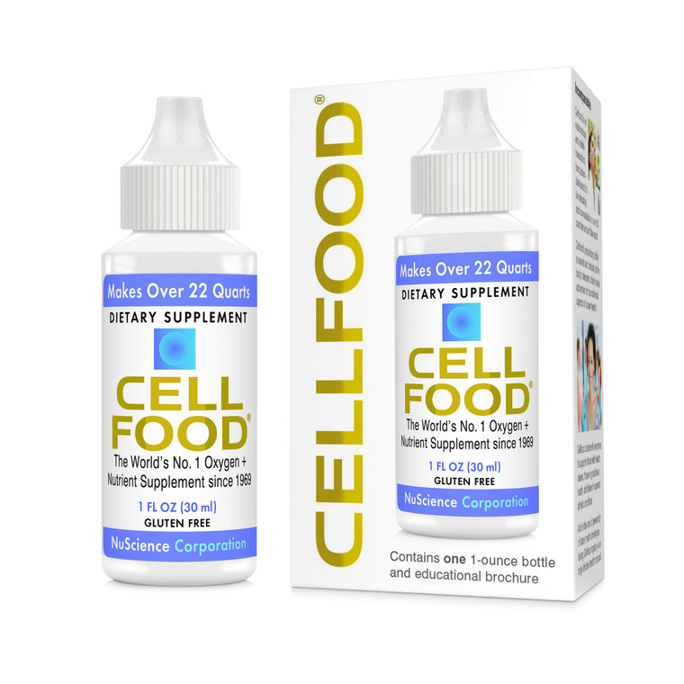 Cellfood Oxygen Boost, 1 fl oz - Liquid Oxygen Supplement for Lymphatic Drainage, Altitude Sickness, Jet Lag, Fatigue, Headaches, Hangovers & Energy
