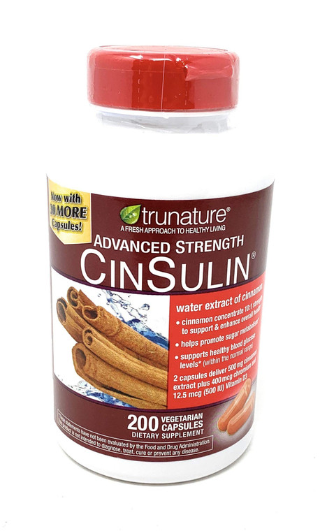 TruNature Cinnamon Concentrate CinSulin 200 capsules