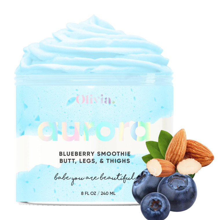 Olivia Beauty Butt Legs and Thigh Nourishing Cream | Razor Bumps & Ingrown Hair Treatment | Cellulite Scrub, Butt Acne Treatment | Fast Absorption, N