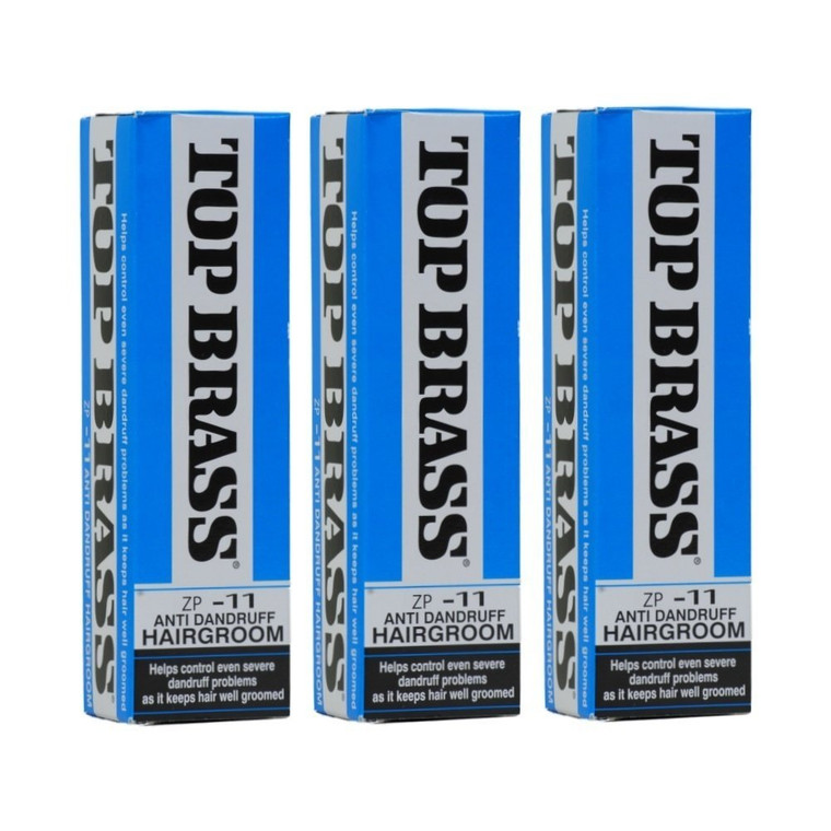 Top Brass Anti Dandruff Hair Cream for Men & Women - Hair Cream for Styling Infused with Beeswax & Candelilla - Relieves Scalp Dryness, Dandruff, Fla