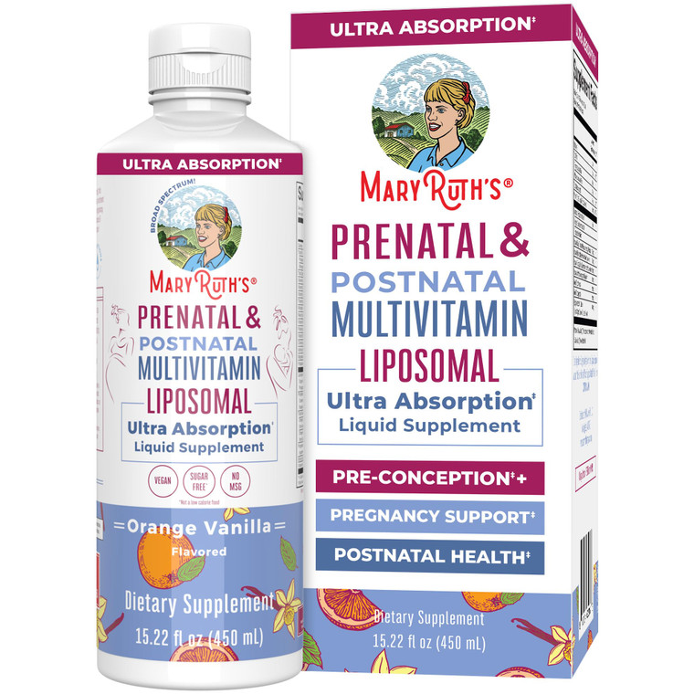 MaryRuth Organics Prenatal & Postnatal Multivitamin for Women | Sugar Free | Formulated for Pre-Conception, Pregnancy & Nursing | Prenatal Vitamins |
