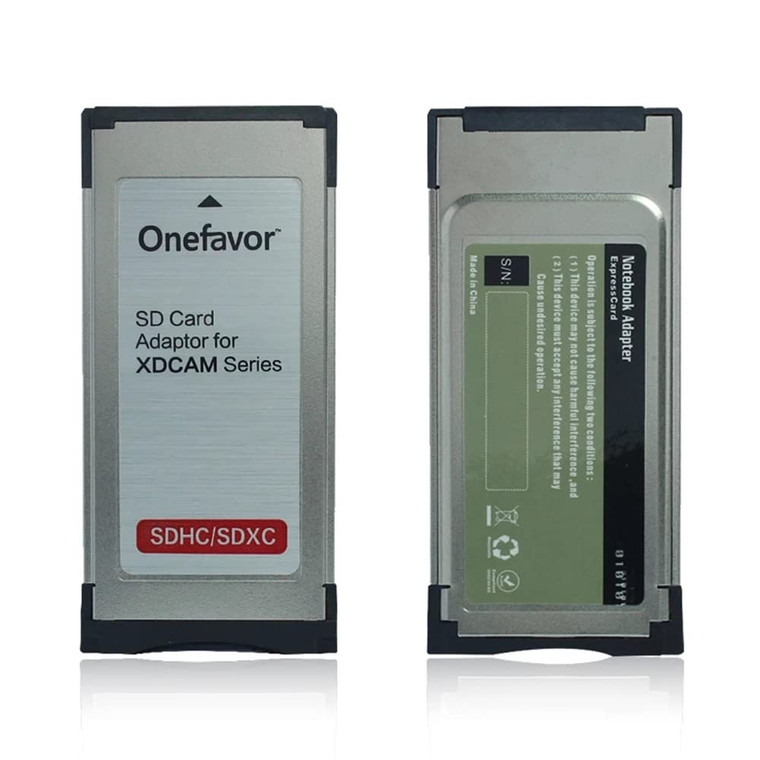 onefavor SXS Card Adapter for Sony SXS-1 EX1R EX280 SD SDHC SDXC Card into SXS Memory Card ExpressCard Adaptor for Sony XDCAM Cameras