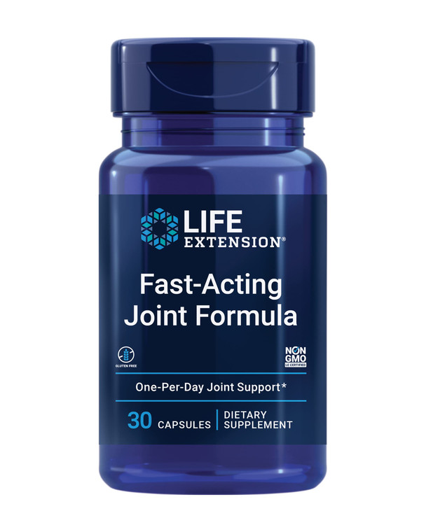 Life Extension Fast-Acting Joint Formula, Keratin, Korean Angelica, hyaluronic Acid, Joint discomfort Relief, Non-GMO, Gluten-Free, 30 Capsules
