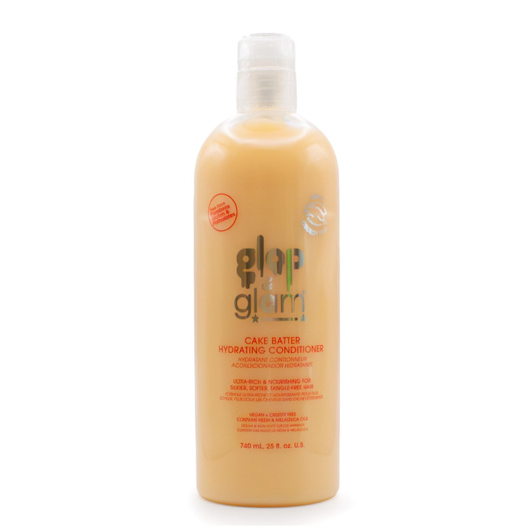 Glop & Glam® Cake Batter Hydrating Conditioner (25.0 fl oz) | Paraben, Phthalate & Gluten Free | Rich & Nourishing for Soft, Silky, Tangle-free hair