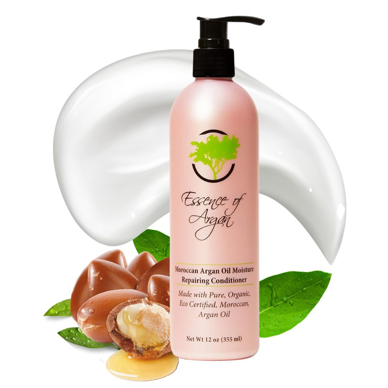 Essence of Argan Renewing Hair Care Products Condtioner Infused with 100% Pure Moroccan Organic Argan Oil - Volumizes, Nourishes and Moisturizes Your