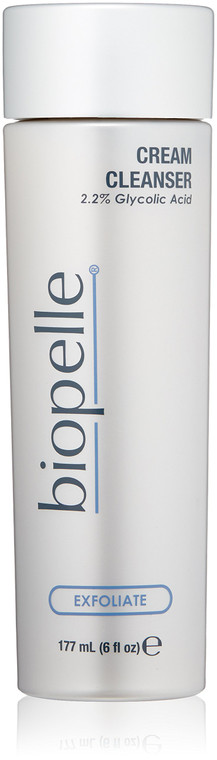 Biopelle Exfoliating Glycolic Acid (2.2%) Facial Cleanser Cream, 6 Fl Oz