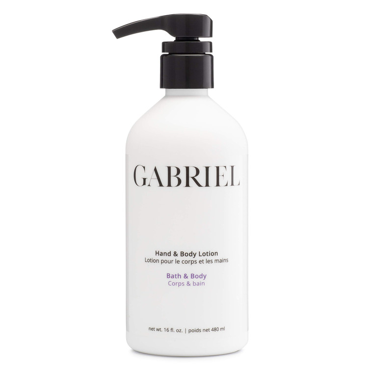 Gabriel Skincare Hand & Body Lotion, Natural, Paraben Free, Vegan, Cruelty-free, Non GMO, Infused with Vitamin C and aloe vera,16 oz.