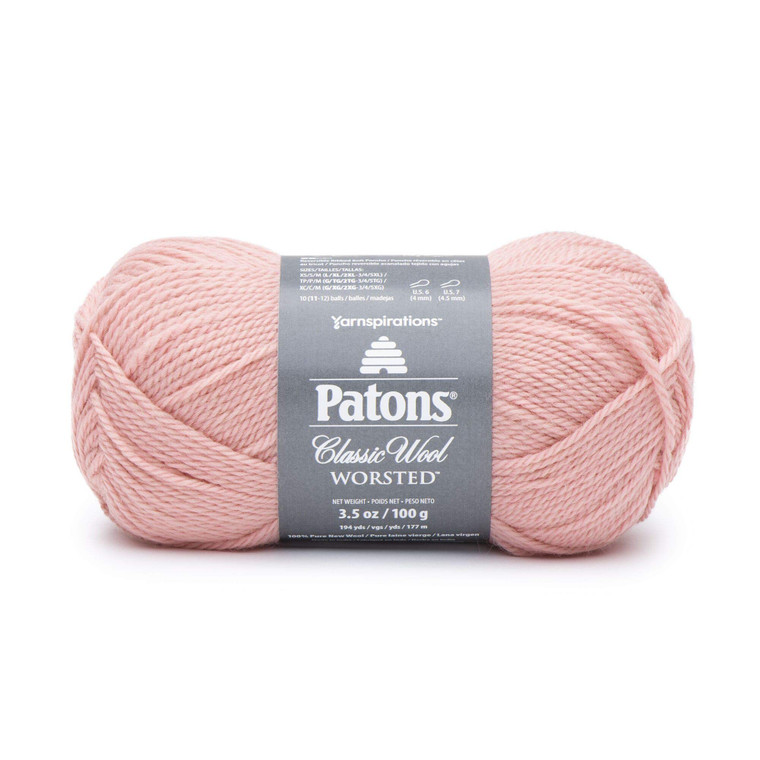 Patons Classic Wool Yarn, Pink Quartz