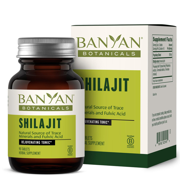 Banyan Botanicals Organic Shilajit  Pure Himalayan Mineral Pitch Supplement  Natural Source of Fulvic Acid & Trace Minerals for Energy, Detox & Hea