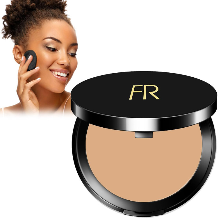 Cream To Powder Foundation by Flori Roberts, Full Coverage for Women of Color or Deeper Skin Tones, Long Lasting Makeup, Matte Finish, Covers Uneven