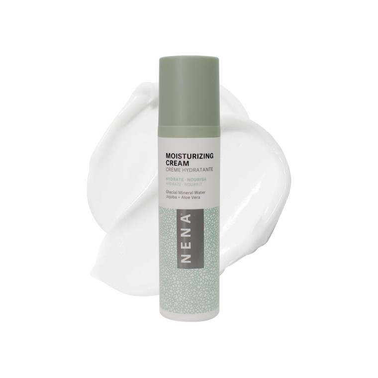 NENA Skincare Moisturizing Cream - Face Moisturizer - Gluten Free Face Cream with Shea Butter and Aloe Vera for Dry and Sensitive Skin - 1.4 oz