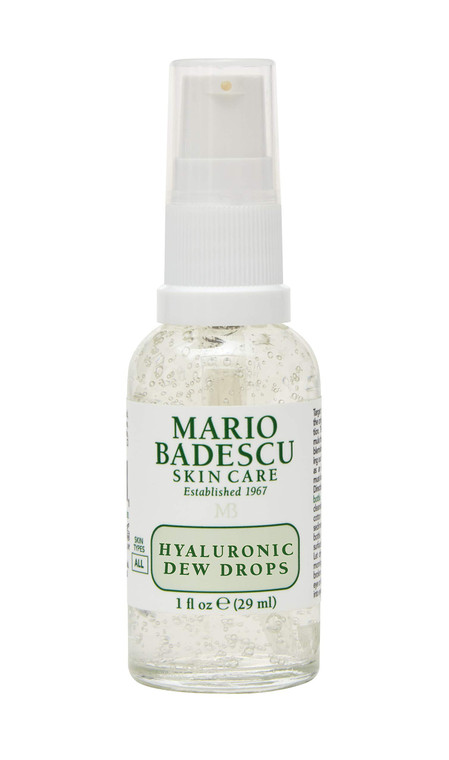 Mario Badescu Hyaluronic Dew Drops for All Skin Types  Hydrating Gel-Serum Hybrid with Sodium Hyaluronate, Niacinamide & Botanical Extracts for a De
