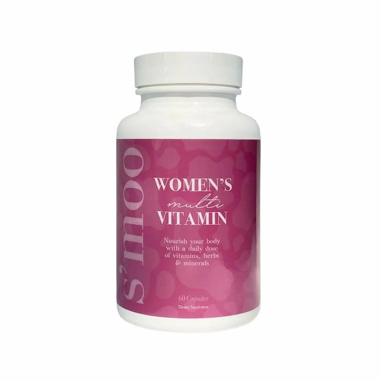 S'moo Women's Multivitamin | PCOS Multivitamin, Hormone Balance for Women, Fertility Supplements for Women, Ovulation Supplement, Ovarian Health (30