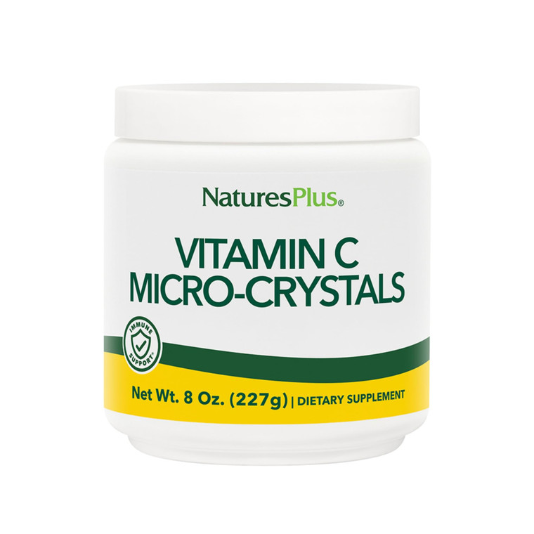 NaturesPlus Vitamin C Micro-Crystals - 8 oz - Antioxidant - Supports Immune Health & Overall Well-Being - Vegan, Gluten Free - Approx. 45 Total Servi