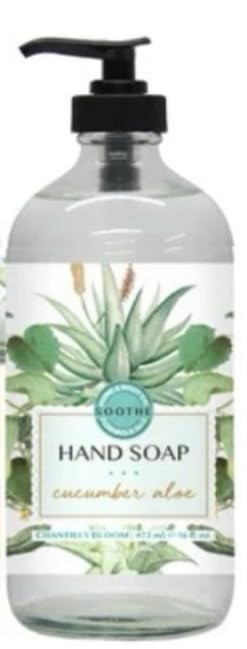 Home and Body Co Hand Soap16 FL/473ml Infused with Essential Oils, GLASS BOTTLE (Lavender Coconut)
