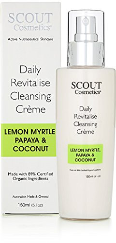 SCOUT Cosmetics Daily Revitalize Face Cleansing & Detox Creme With Lemon Myrtle, Papaya And Coconut