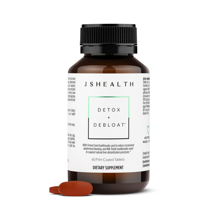 JSHealth Vitamins Detox and Debloat Liver Health Formula | Liver Detox Pills | Debloating Formula with Milk Thistle, Turmeric, Fennel | Liver Cleanse