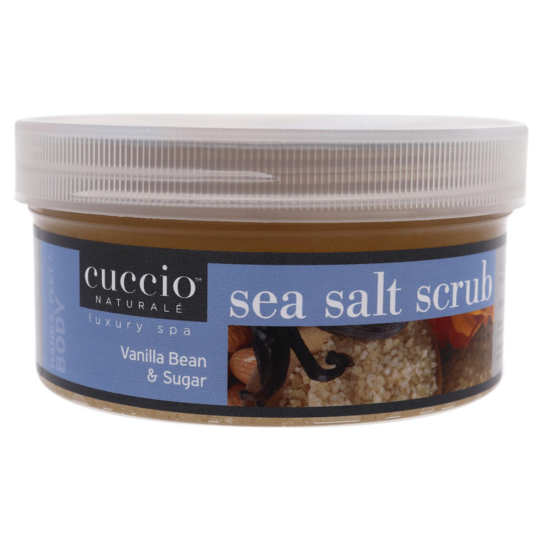 Cuccio Naturale Sea Salt Scrub - Gently Exfoliates To Remove Dead Skin Cells - Leaves Skin Supple, Radiant And Youthful Looking - Paraben And Cruelty