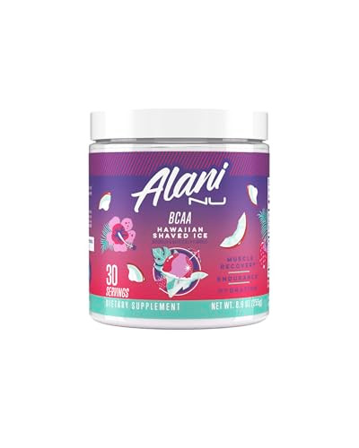 Alani Nu BCAA Hawaiian Shaved Ice | Branch Chain Essential Amino Acids | 2:1:1 Formula | Supplement Powder | Muscle Recovery Vitamins for Post-Workou
