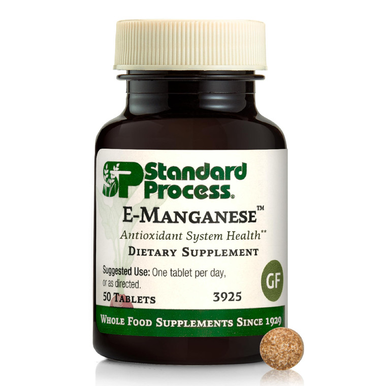 Standard Process E-Manganese - Antioxidant Health Support - Whole Food-Based Supplement with Vitamin E & Manganese - Supplement to Aid Cellular Healt