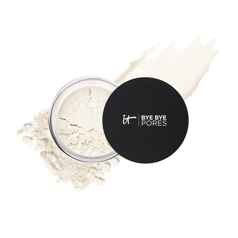 IT Cosmetics Bye Bye Pores  Poreless Finish Loose Setting Powder Makeup  Translucent Blurring Powder for All Skin Tones  Face Powder with Peptides