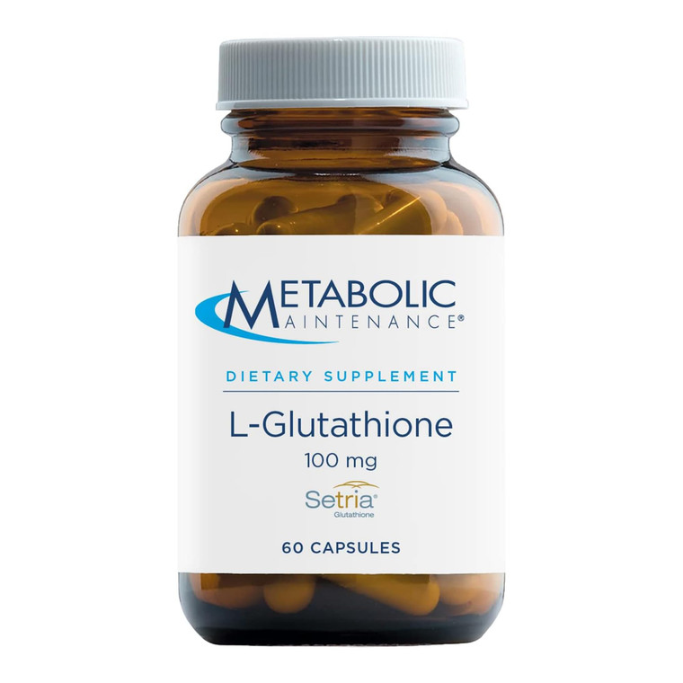 Metabolic Maintenance L-Glutathione 100mg - Antioxidant, Immune, Liver + Detox Support Supplement - 'Free Form' for Superior Absorption (60 Capsules)