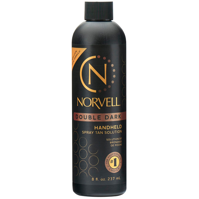 Norvell Premium Spray Tan Solution Double Dark 8 fl oz  Professional Sunless Tanning Formula for Deep Rich Bronze Glow, Streak Free, Fast Drying, Lo