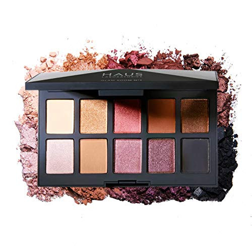 HAUS LABORATORIES By Lady Gaga: GLAM ROOM PALETTE NO. 1: FAME | 10-Shade Eyeshadow Palette, Blendable & Buildable Eye Makeup with Pigmented Matte, Me