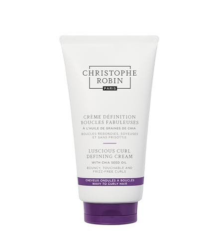 Christophe Robin Luscious Curl Defining Cream With Chia Seed Oil for Wavy to Softly Curled Hair 5 fl. oz