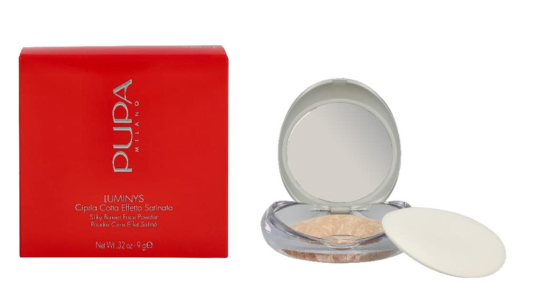 Pupa Baked Powder - Luminys Silky Baked Face Powder with Satin Effect (01 Ivory Beige)