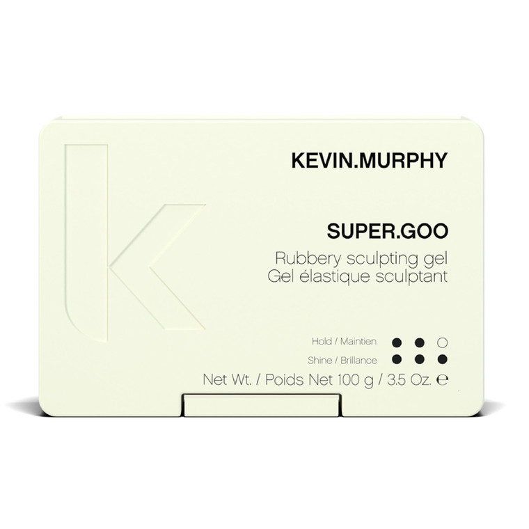 KEVIN.MURPHY SUPER.GOO - Sculpting Rubbery Gel - For All Hair Types - Curl Enhancer - Natural Finish & Firm Hold Hair Gel - Water Soluble - Paraben F