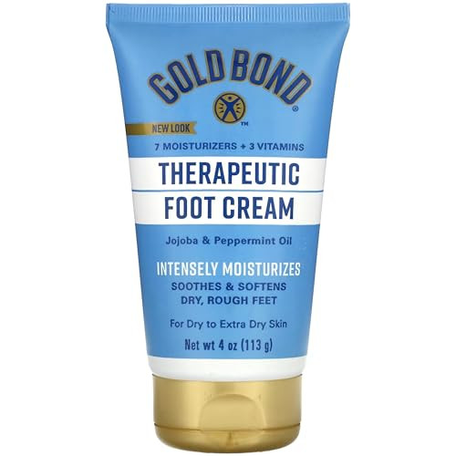 GOLD BOND Therapeutic Foot Cream, 4 Oz (4 Pack)