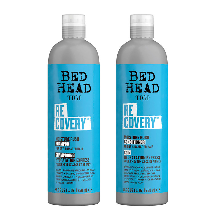 TIGI Bed Head Recovery Shampoo and Conditioner Set for Dry, Damaged Hair, 25.36 fl oz, 2 Count