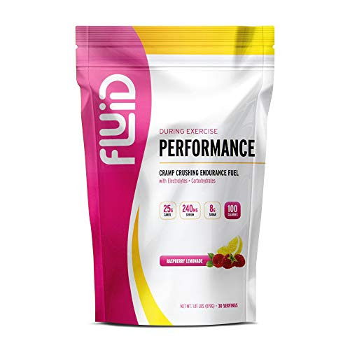 Fluid Performance - Low Sugar Endurance Fuel Sports Drink Mix with Electrolytes, All Natural Ingredients, Gluten-Free for Before or During Exercise (