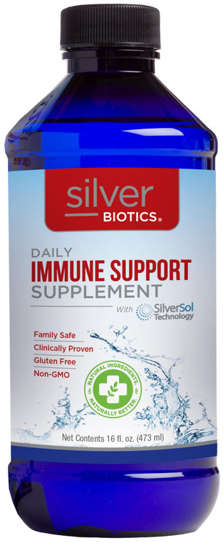 Silver Biotics Multivalent SilverSol Technology Ag?O? 10 PPM Immune Support | Bio-Hacking Immune Building Natural Support | 16 Fl Oz