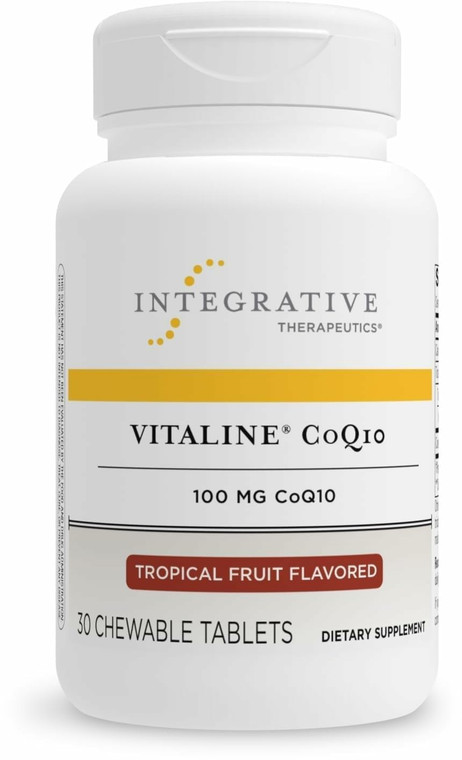 Integrative Therapeutics Vitaline CoQ10 100 mg - Brain Health Support Supplement for Adults* - Supports Heart Health* - Dairy-Free - Tropical Fruit F