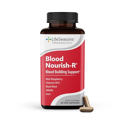 LifeSeasons Blood Nourish-R - Iron Deficiency Supplement - Supports Anemia, Fatigue, Paleness & Dizziness - No Constipation - Blood Building - Iron,