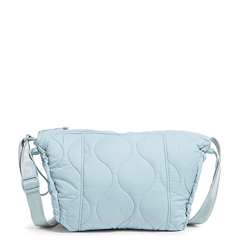 Vera Bradley Women's Featherweight Crossbody Purse, Dusty Blue