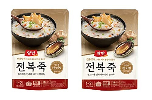 Dongwon Korean Porridge Pouch(420g): ?? ??? | ??? 2?, Abalone, 2 Pouches