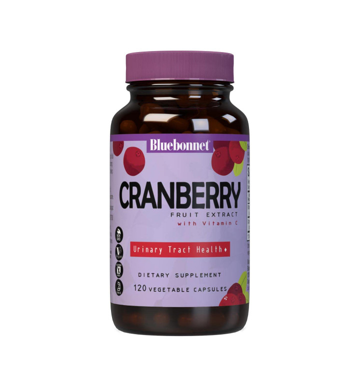 Bluebonnet Nutrition Cranberry Fruit Extract, Urinary Tract Support*, Non-GMO, Kosher-Certified, Vegan, Gluten-Free, Soy-Free, Dairy-Free, 60 Vegetab