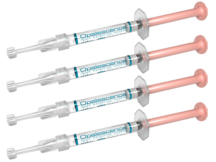 Opalescence 10% Gel Syringes Teeth Whitening - Refill Kit (4 Syringes Total) Carbamide Peroxide. Made by Ultradent, in Melon Flavor. Tooth Whitening