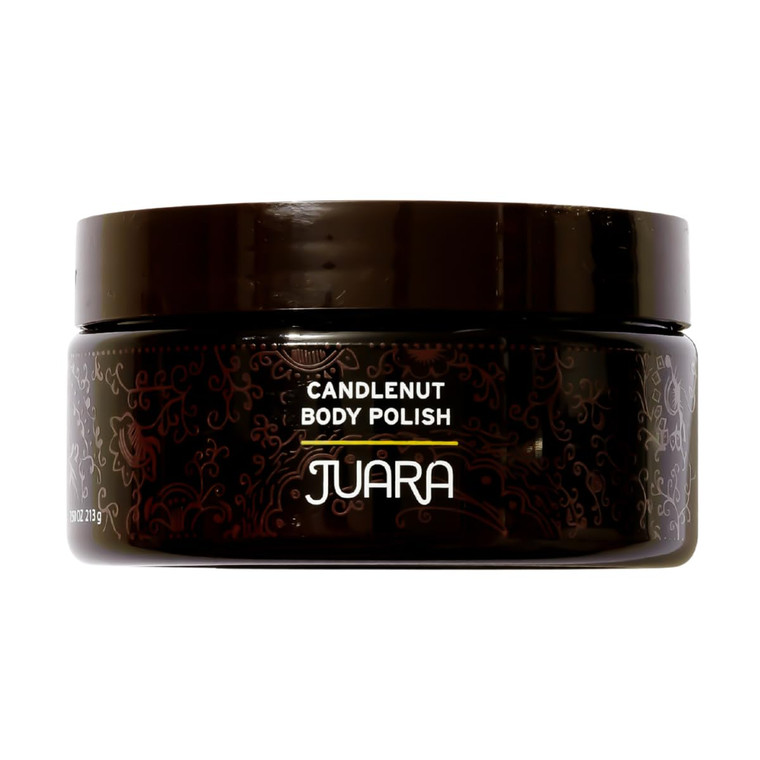 JUARA Candlenut Body Polish - 2-in-1 Exfoliating Body Scrub with Candlenut Oil, Rice Bran & Walnut Shell - Moisturizing Body Exfoliator, No Water Nee