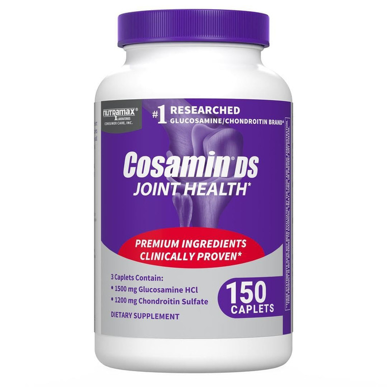 Nutramax Laboratories Cosamin® DS Joint Health Supplement with Glucosamine & Chondroitin for Adult Men & Women, Joint Supplement, 150 Caplets