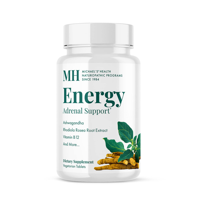 MICHAEL'S Health Naturopathic Programs Energy Adrenal Support - 90 Vegetarian Tablets - Nutrients for Adrenal Support - Kosher - 30 Servings