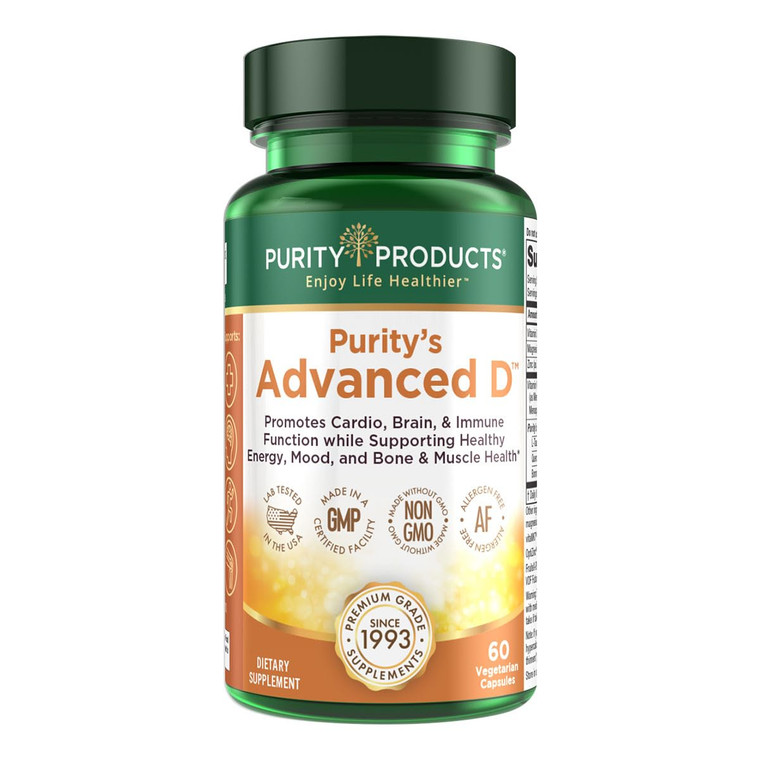 Purity Products Dr. Cannell's Advanced D from Vitamin D3 Super Formula - Packed with Vitamin D, Vitamin K2, Zinc, Magnesium Citrate, Boron and Taurin