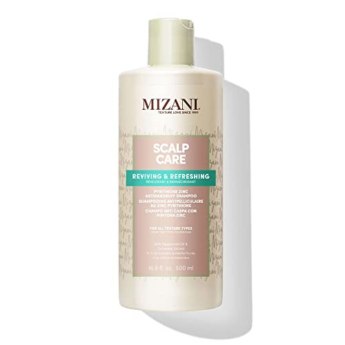 Mizani Scalp Care Dandruff Shampoo | Pyrithione Zinc | Cleanses Hair & Scalp | For Curly Hair | 16.9 Fl Oz