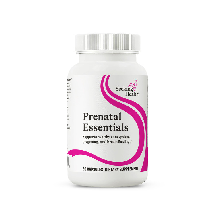 Seeking Health Prenatal Essentials - Brain Health Support Supplement with Vitamin B12 & K2 - Folate Supplement for Pregnancy & Prenatal Support - 60